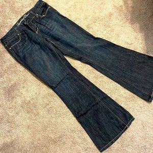 American Eagle Jeans Real Flare Dark Wash Size 6
